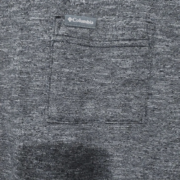 Columbia Dark Heather Gray Short Sleeve Shirt with Front Chest Pocket Size XXL - Picture 5 of 11